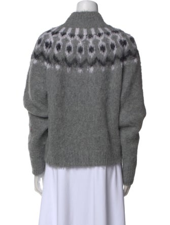 Reformation Graphic Print Turtleneck Sweater