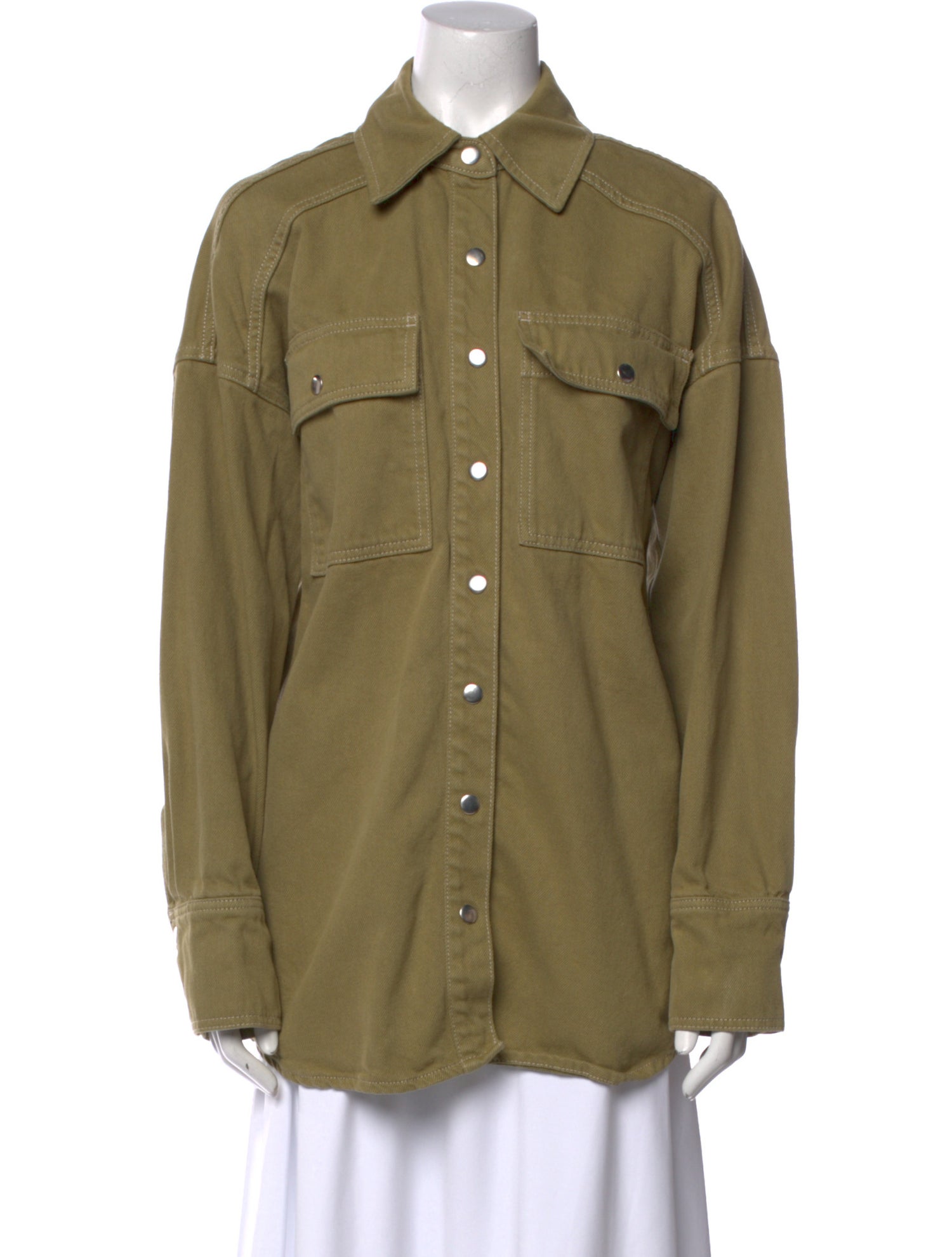 Reformation Long Sleeve Button-Up Top