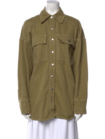 Reformation Long Sleeve Button-Up Top