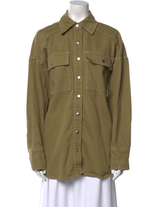 Reformation Long Sleeve Button-Up Top