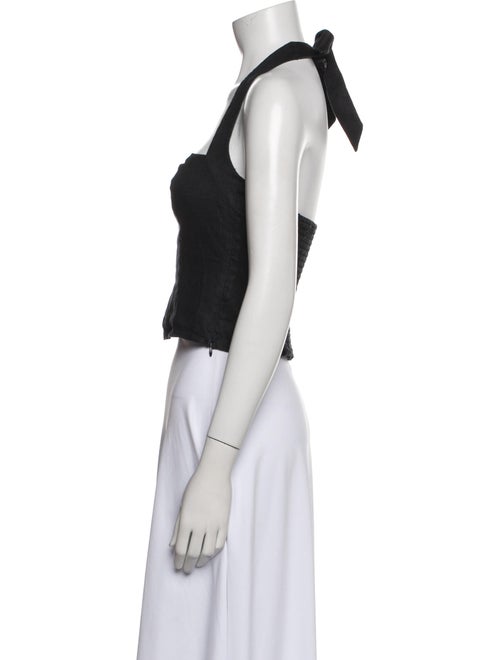 Reformation Linen Square Neckline Crop Top