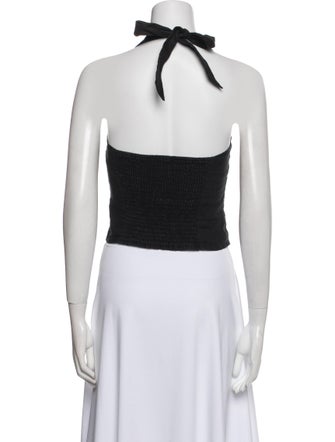 Reformation Linen Square Neckline Crop Top