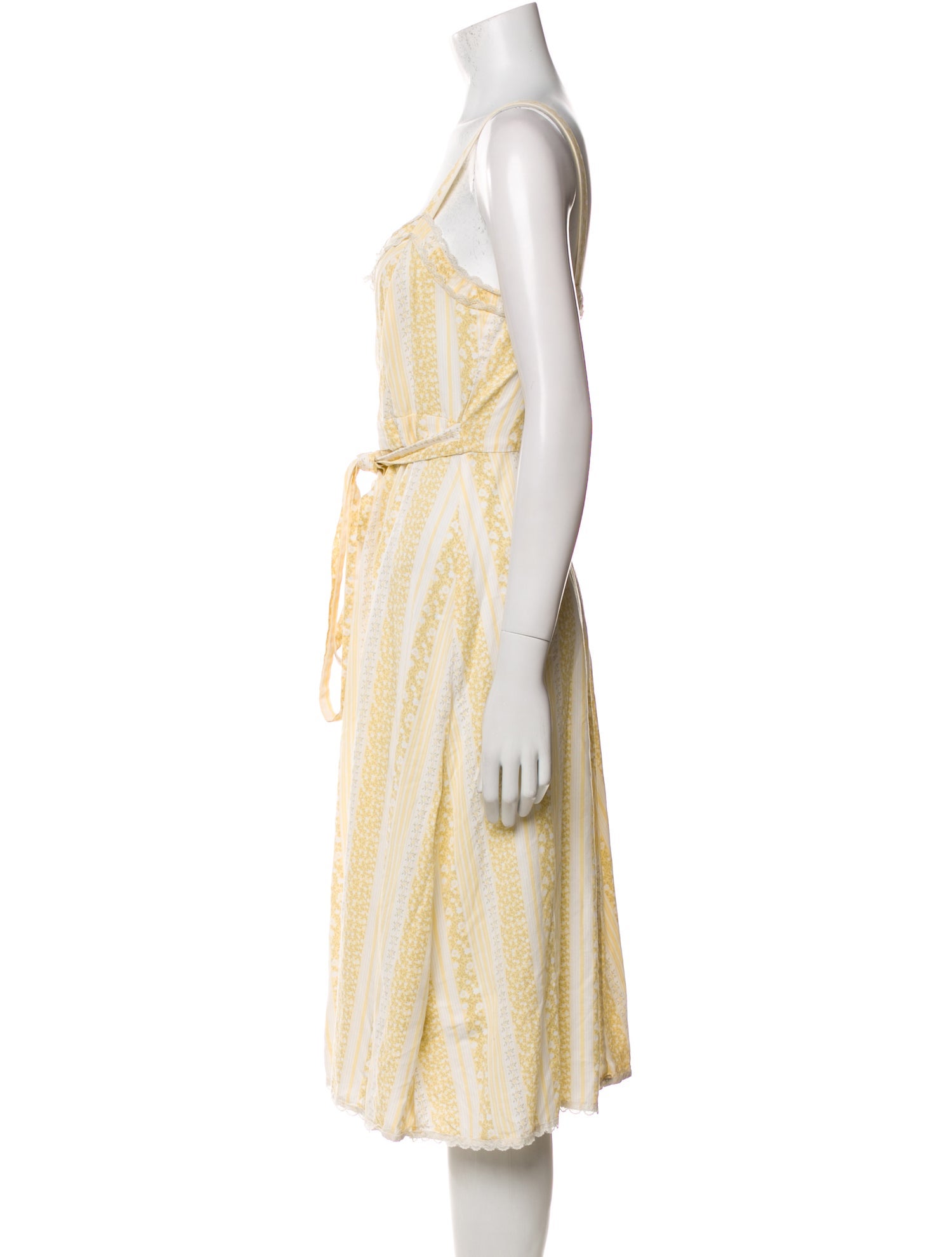 Reformation V-Neck Midi Length Dress