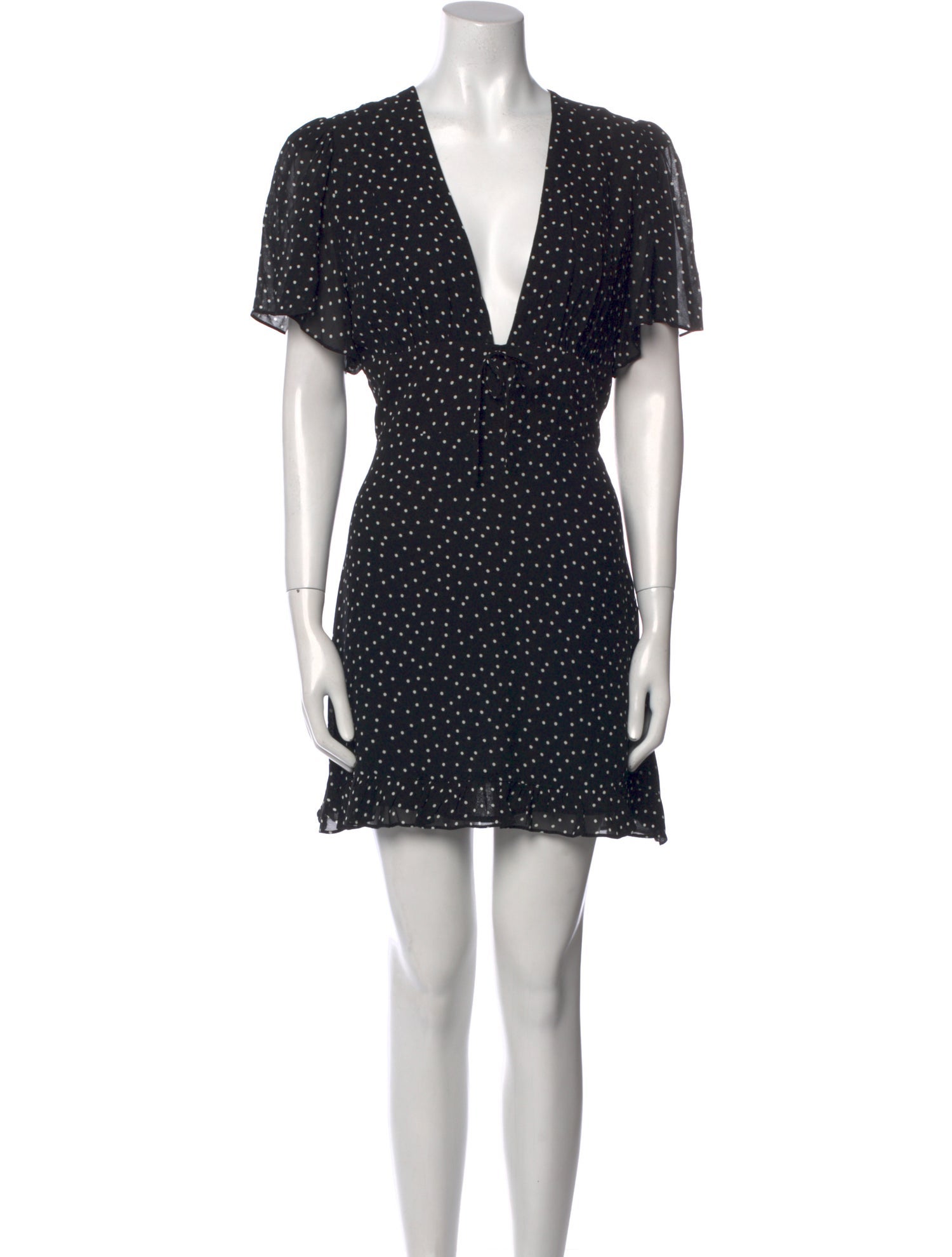 Reformation Polka Dot Print Mini Dress