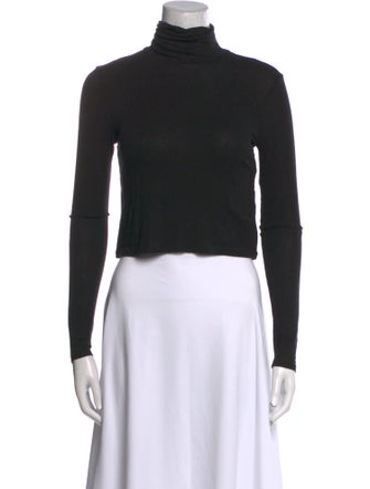 Reformation Turtleneck Long Sleeve Crop Top
