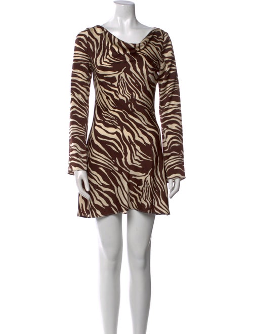 Reformation Animal Print Mini Dress
