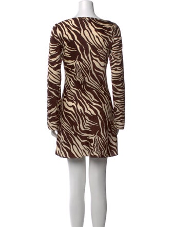 Reformation Animal Print Mini Dress