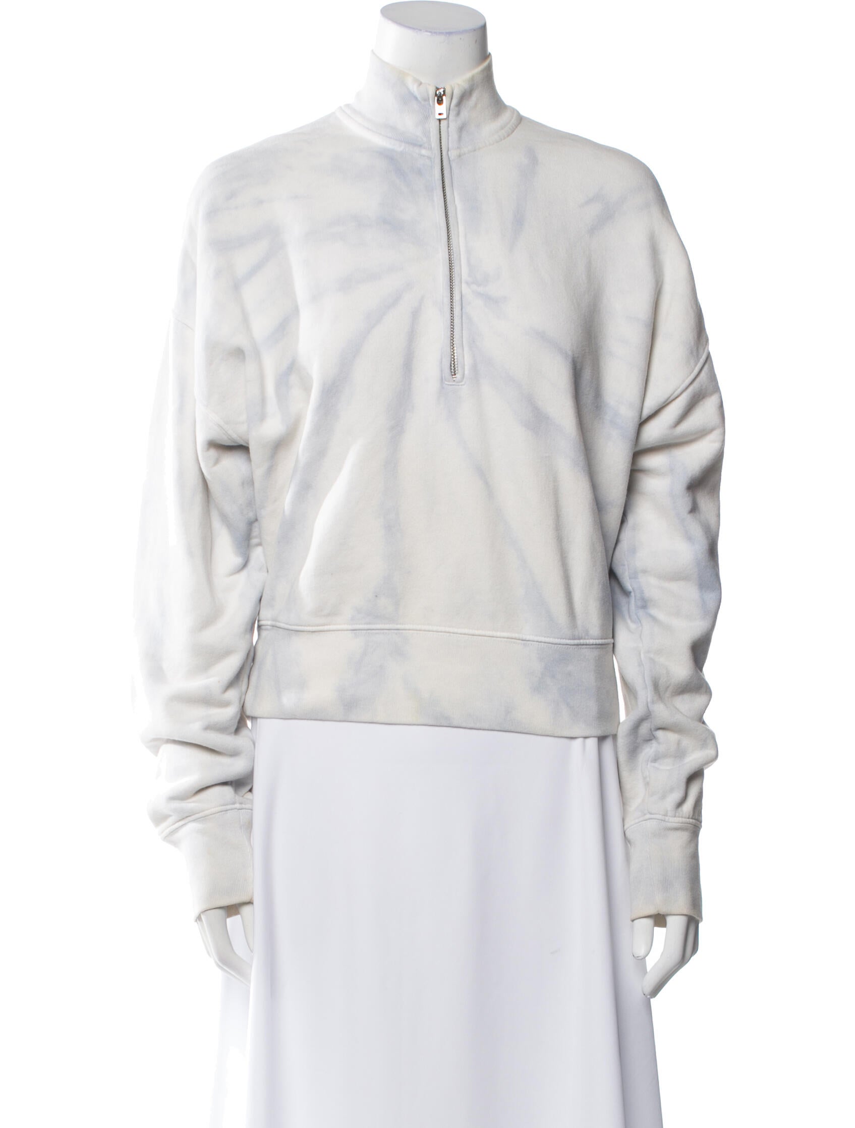 Reformation Mock Neck Long Sleeve Sweatshirt