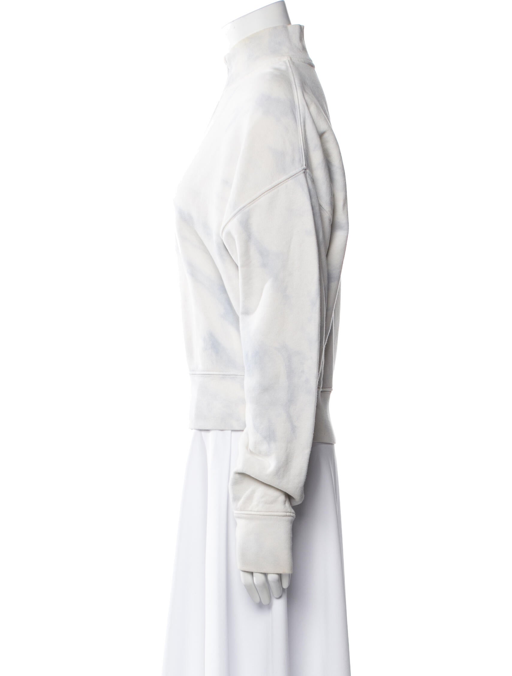 Reformation Mock Neck Long Sleeve Sweatshirt