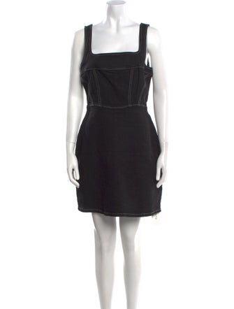 Reformation Square Neckline Mini Dress