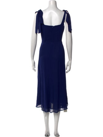 Reformation Square Neckline Long Dress