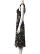 Reformation Floral Print Midi Length Dress