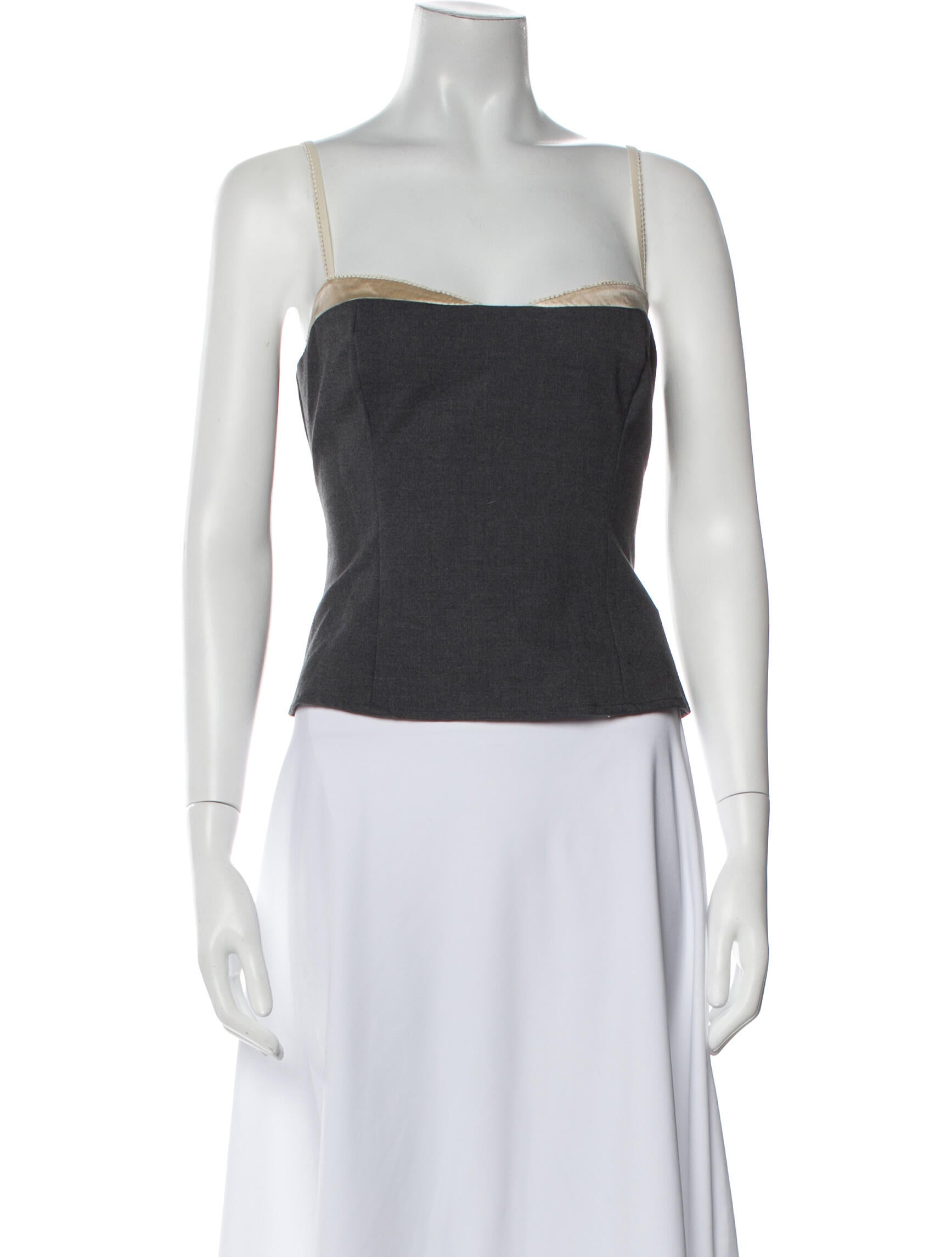Reformation Square Neckline Sleeveless Crop Top w/ Tags