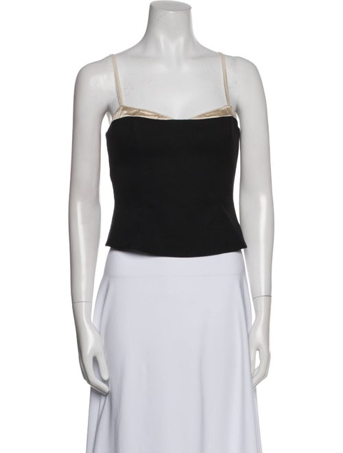 Reformation Square Neckline Sleeveless Crop Top