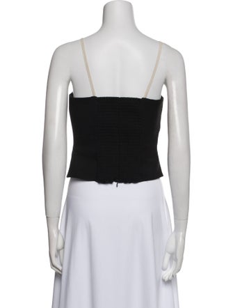 Reformation Square Neckline Sleeveless Crop Top