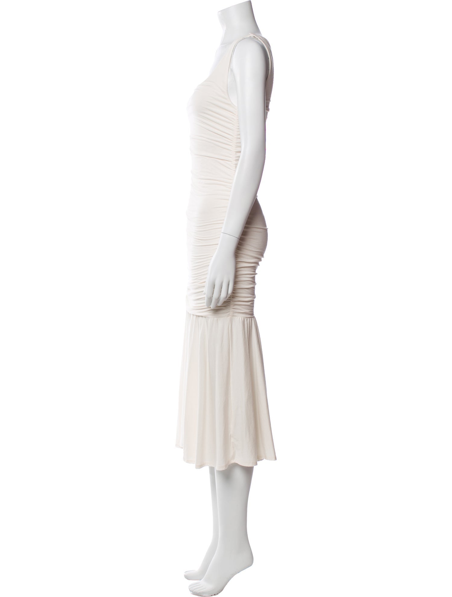 Reformation Square Neckline Midi Length Dress