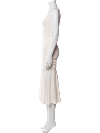 Reformation Square Neckline Midi Length Dress