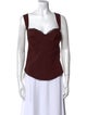 Reformation Square Neckline Sleeveless Top