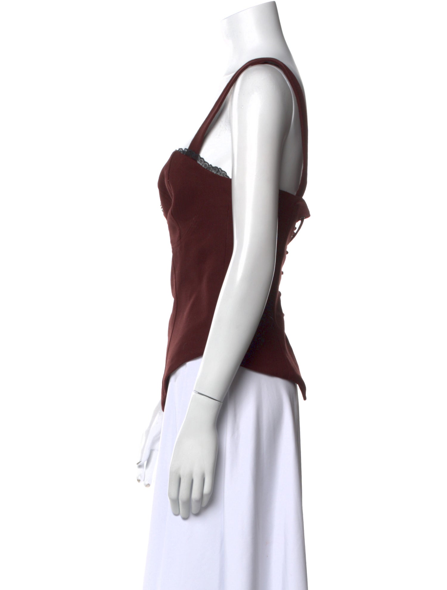 Reformation Square Neckline Sleeveless Top