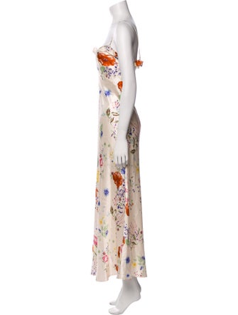 Reformation Silk Long Dress