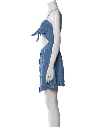 Reformation V-Neck Mini Dress