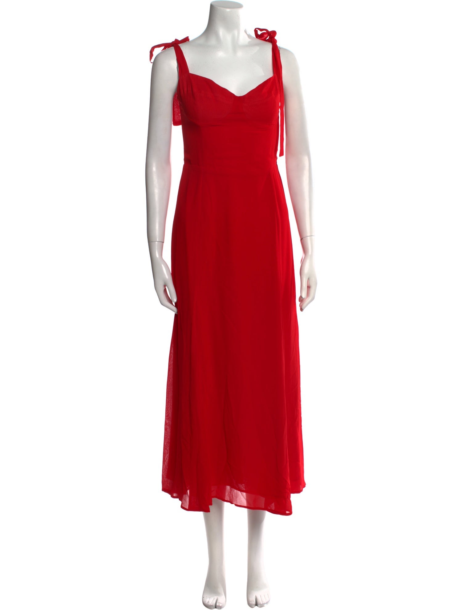 Reformation Square Neckline Long Dress