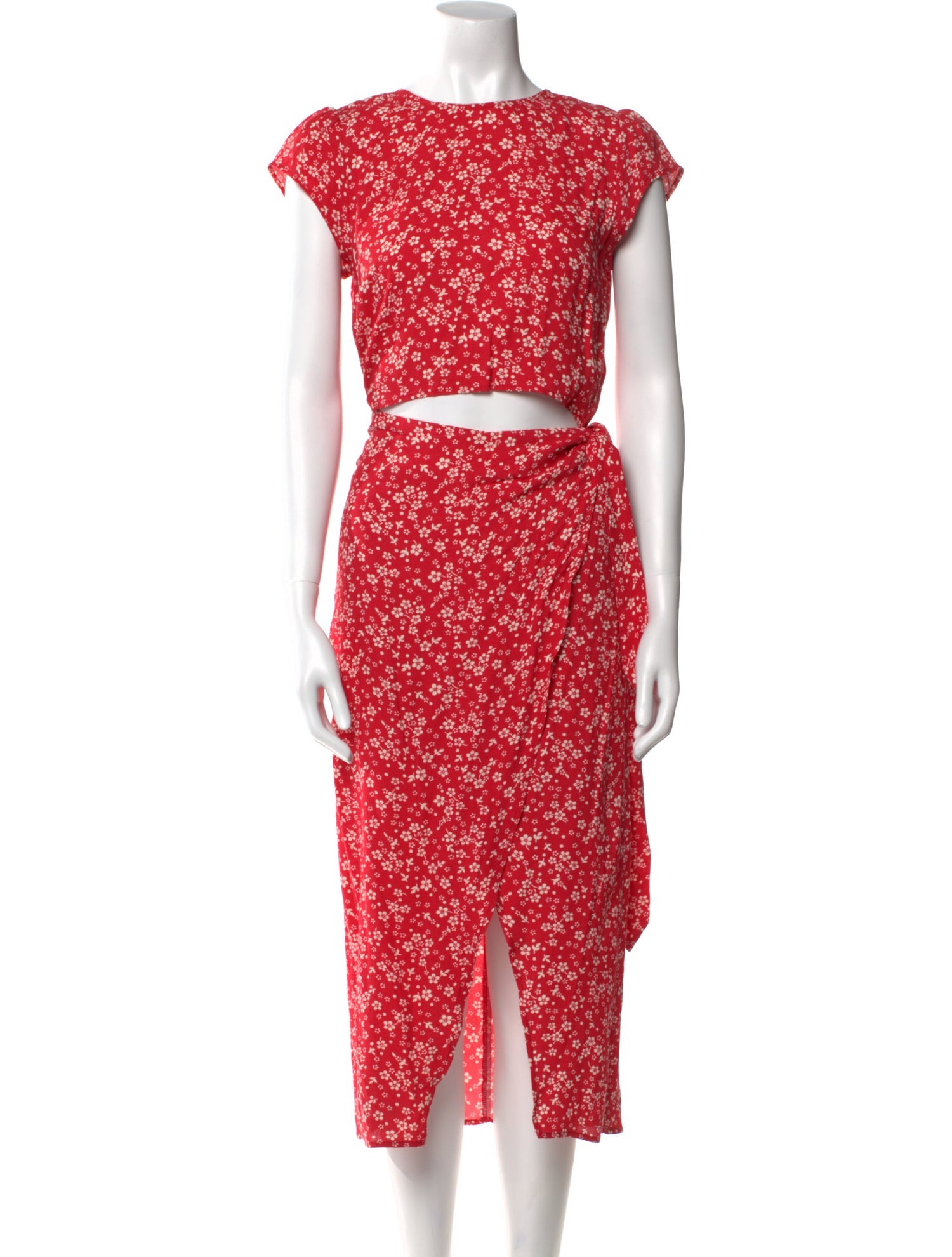 Reformation Floral Print Long Dress