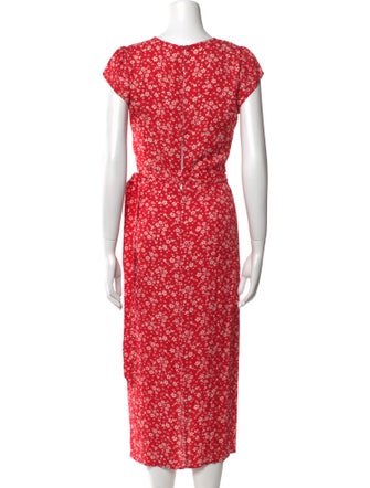 Reformation Floral Print Long Dress