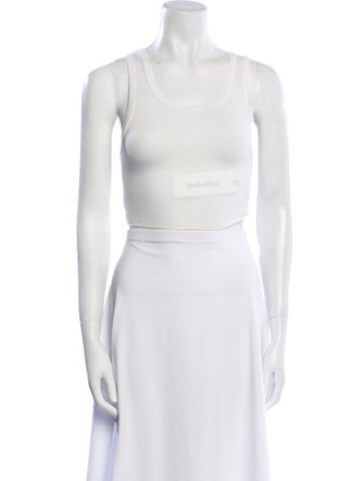 Reformation Scoop Neck Sleeveless Crop Top