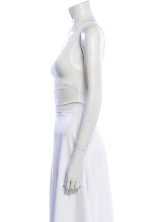 Reformation Scoop Neck Sleeveless Crop Top