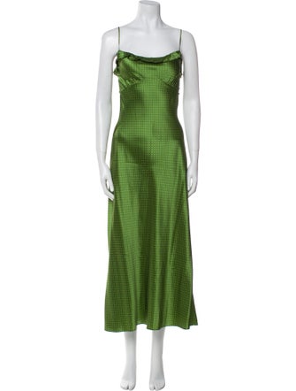 Reformation Silk Long Dress