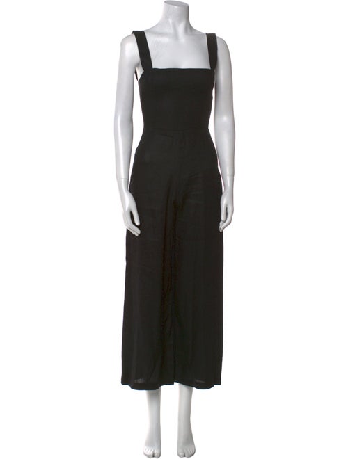 Reformation Linen Square Neckline Jumpsuit