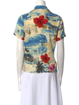 Reformation Printed Short Sleeve Polo