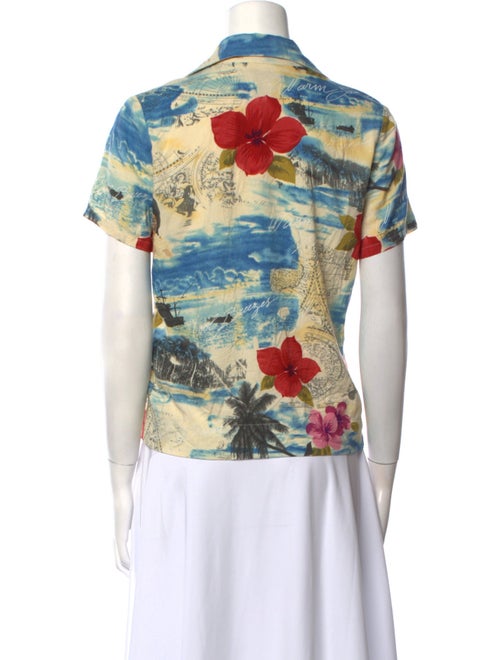 Reformation Printed Short Sleeve Polo