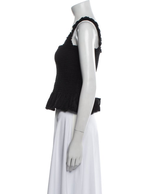 Reformation Square Neckline Sleeveless Crop Top