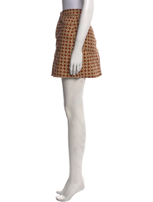 Reformation Printed Mini Skirt