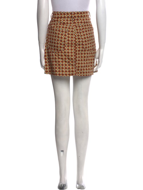 Reformation Printed Mini Skirt