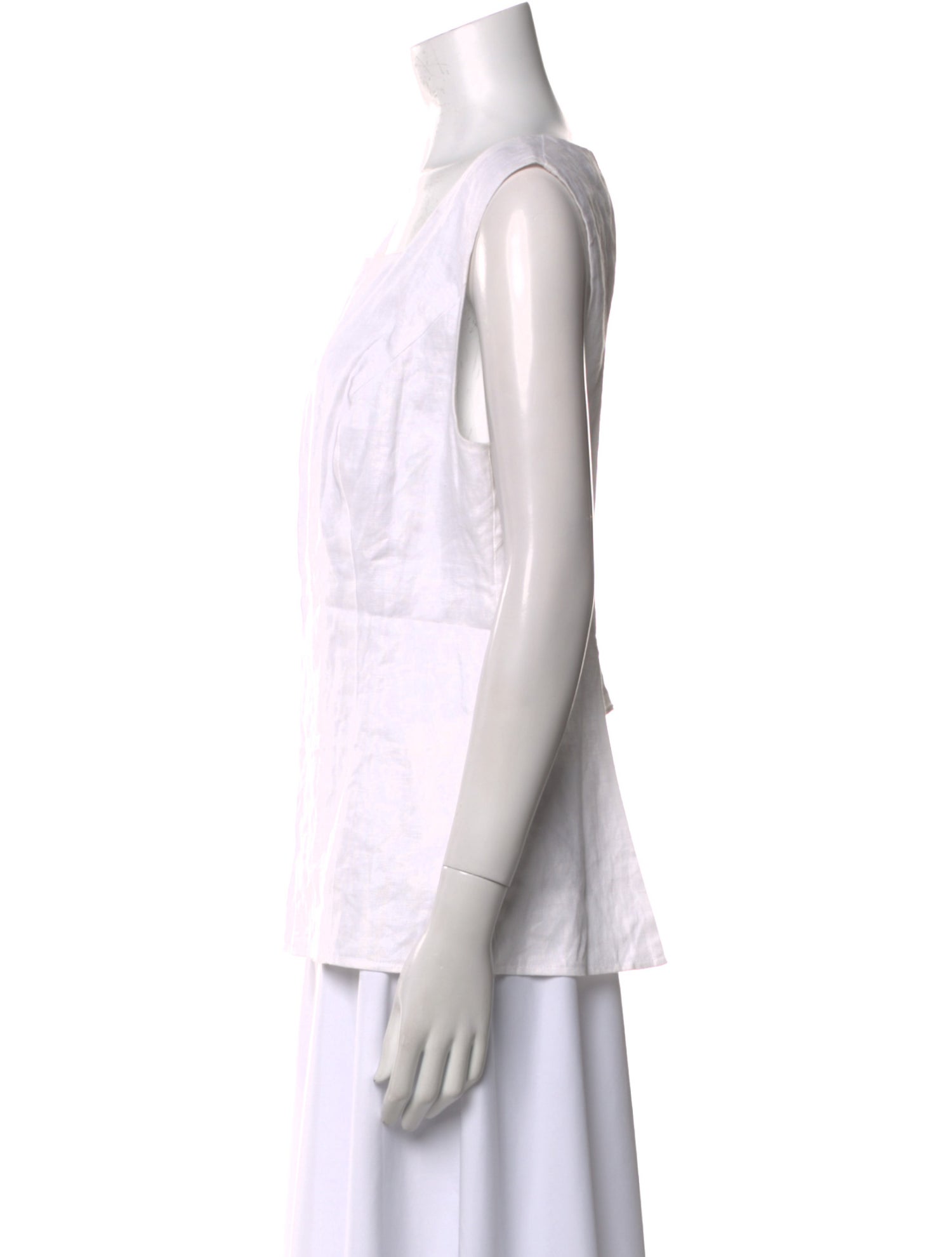 Reformation Linen Square Neckline Top