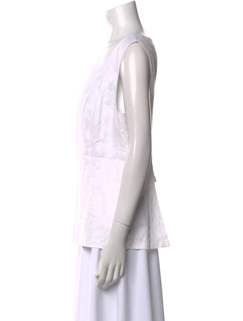 Reformation Linen Square Neckline Top