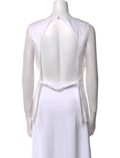 Reformation Linen Square Neckline Top