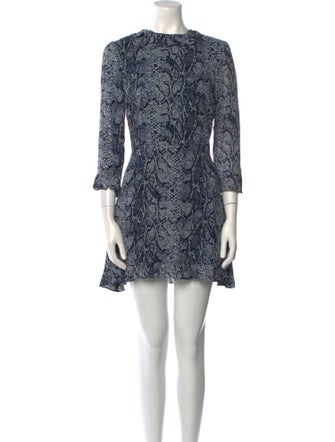 Reformation Animal Print Mini Dress