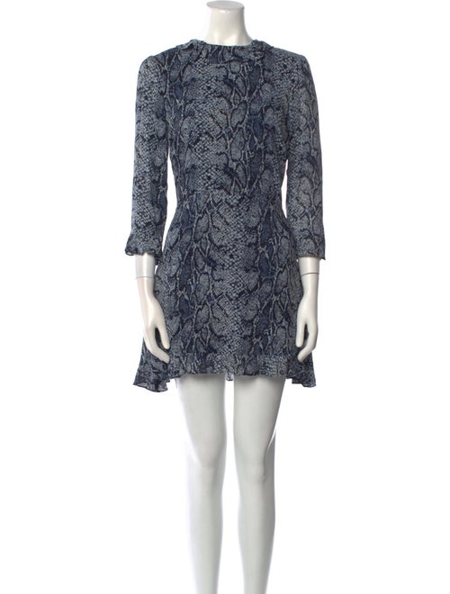 Reformation Animal Print Mini Dress