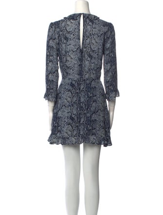 Reformation Animal Print Mini Dress