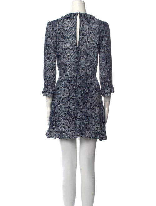 Reformation Animal Print Mini Dress