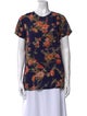 Reformation Floral Print Crew Neck T-Shirt