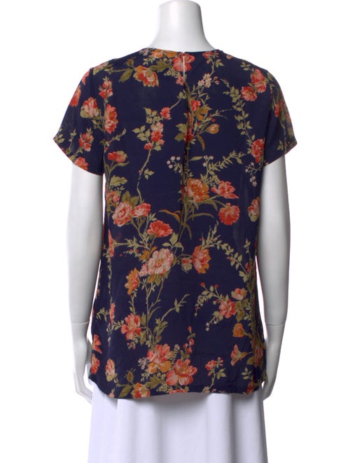 Reformation Floral Print Crew Neck T-Shirt
