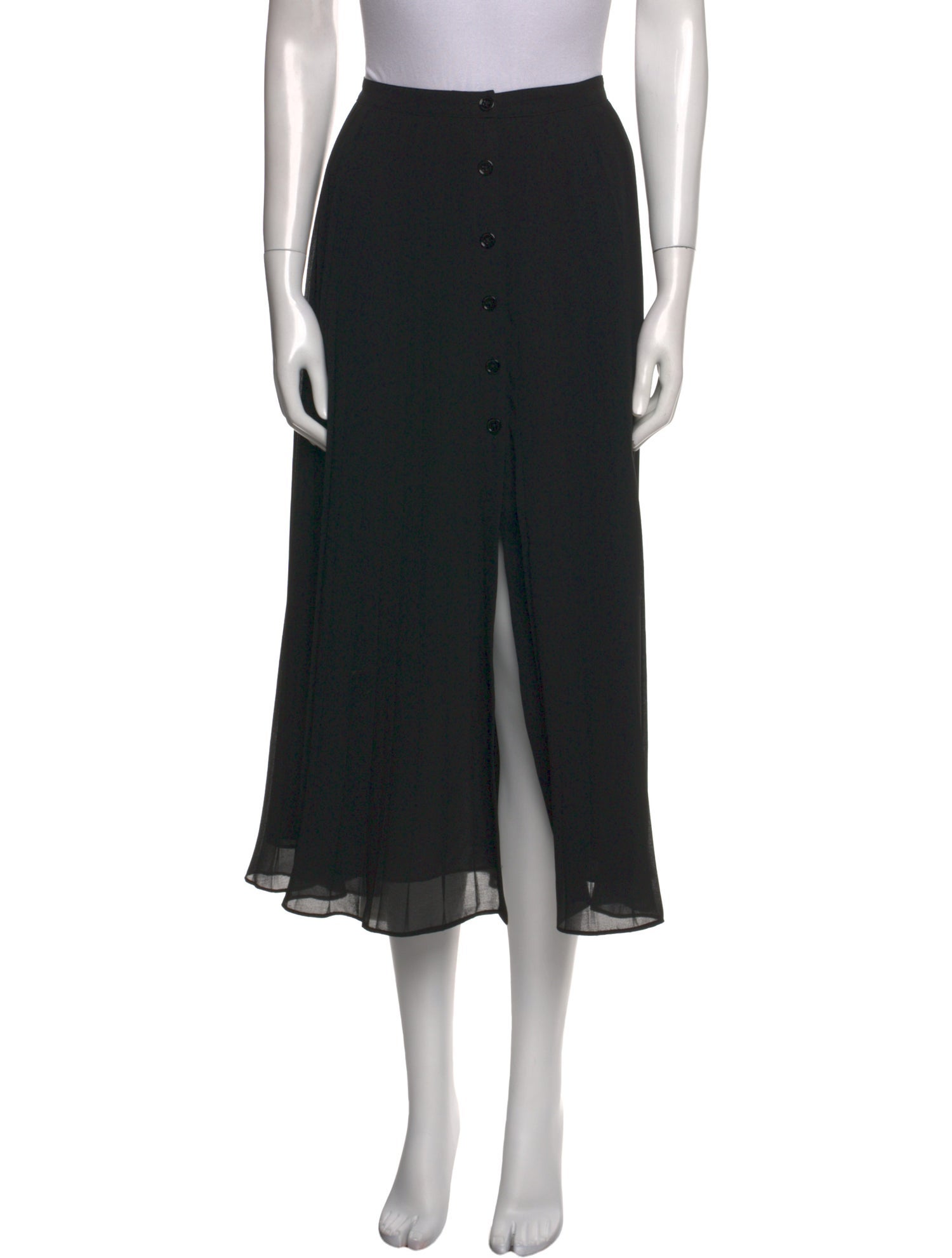 Reformation Pleated Accents Midi Length Skirt