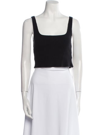 Reformation Square Neckline Sleeveless Crop Top