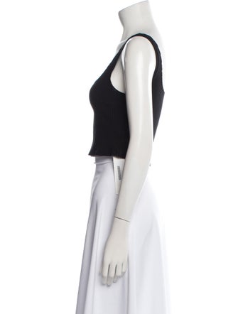 Reformation Square Neckline Sleeveless Crop Top