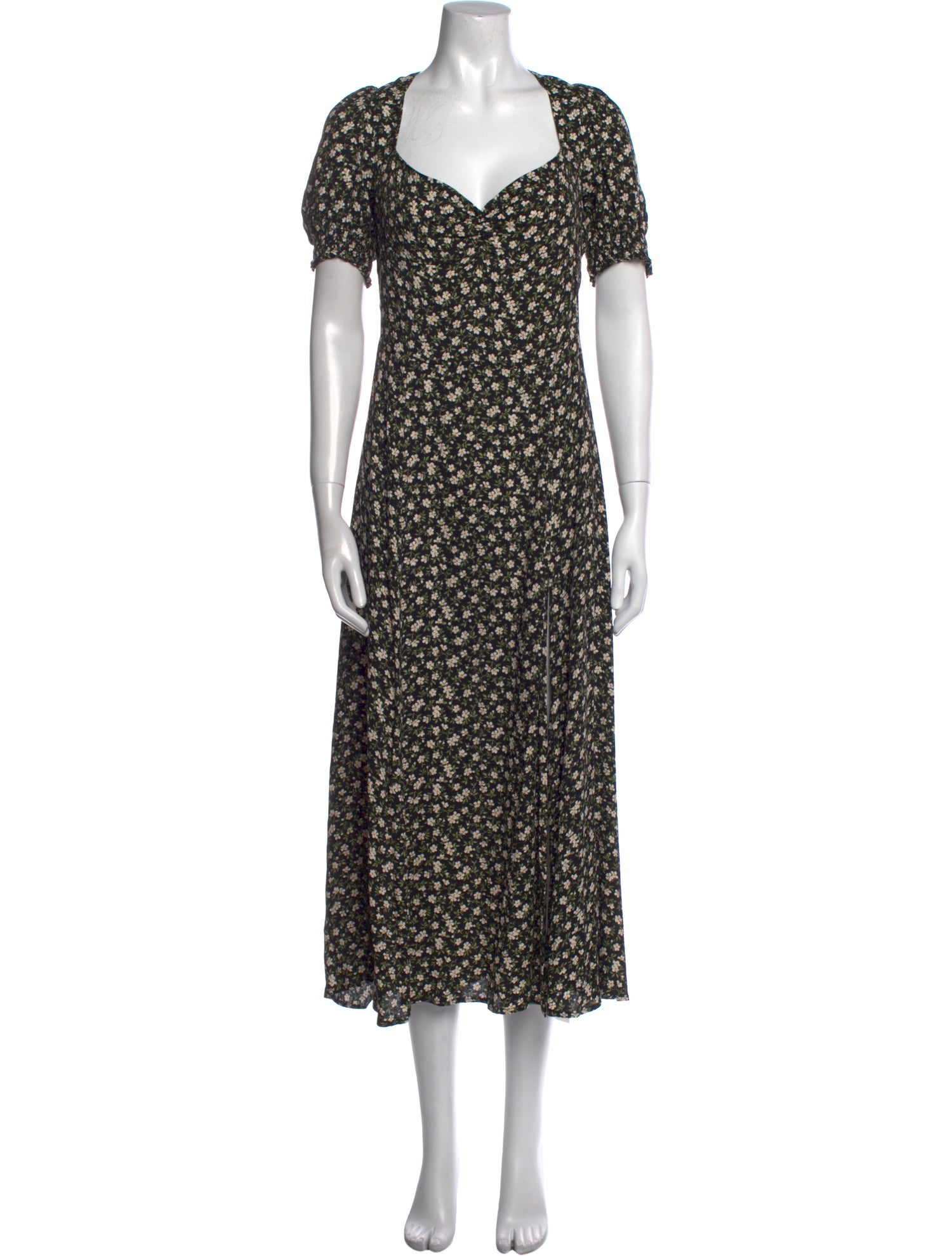 Reformation Floral Print Long Dress